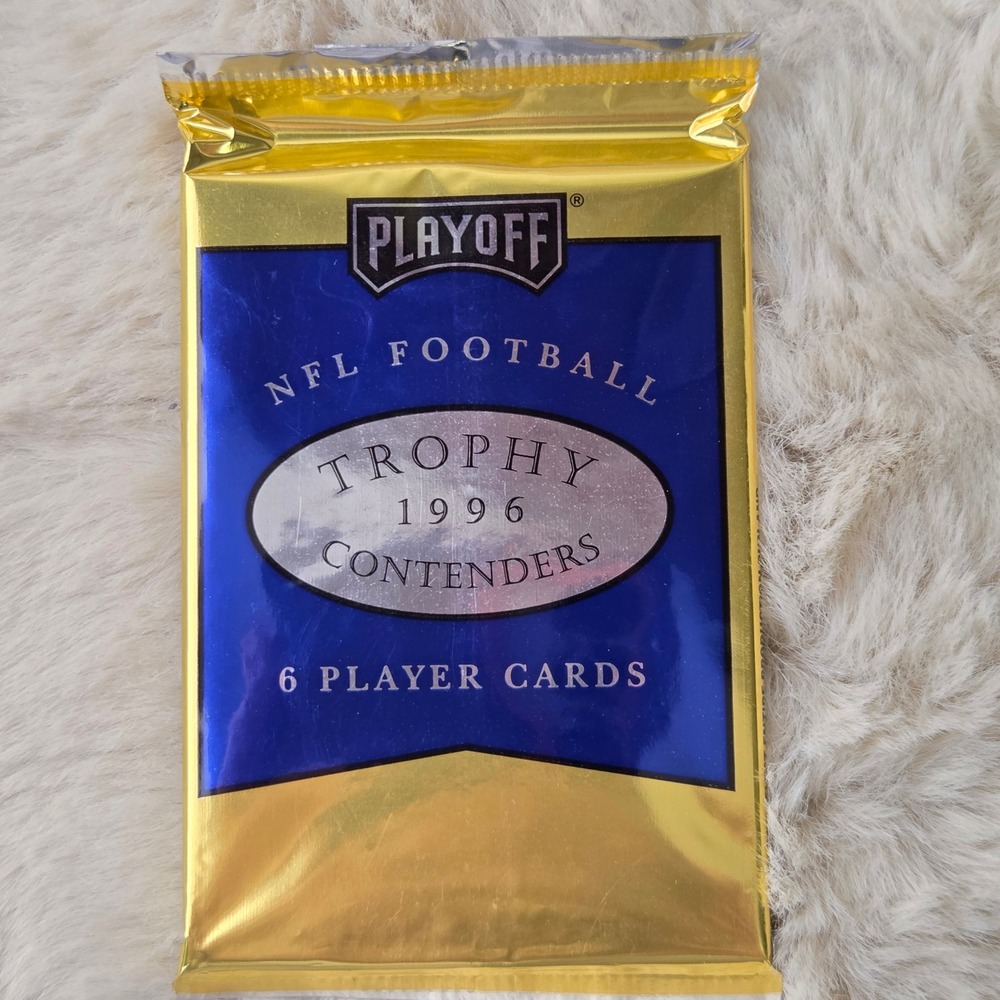 1996 Playoff Trophy Contenders NFL Football Sealed Pack 6 Player Cards Vintage